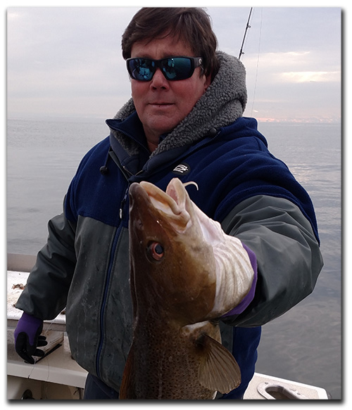 Wimter Cod fishing
                      aboard the Codfather off the south shore of Long
                      Island